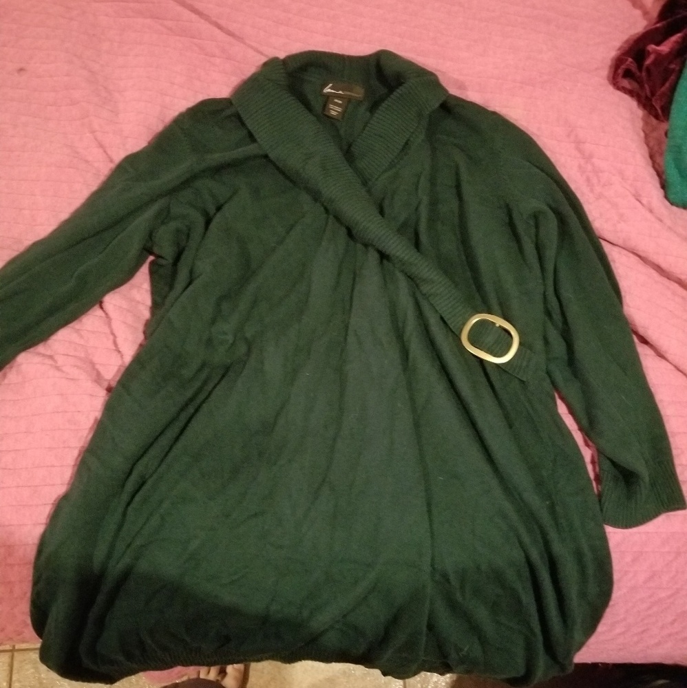 Green sweaterdress